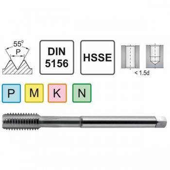 Машинный метчик NPSF 3/4 DIN 5156 HSSE Fra