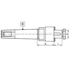 Trzpień frezarski MK3 Fi 27 DIN 228 - Artykuły Techniczne - zdjęcie 1
