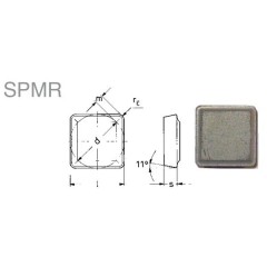 Płytka SPMR 120308 S20 Baildonit - Płytki tokarskie