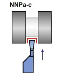 Nóż tokarski przecinak lewy NNPc 16X10 SW7 ISO 7L